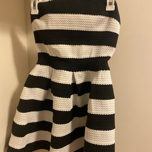 Black and White Stripped Dress